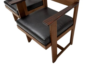 Two Art Deco Modernist Armchairs by Anton Lucas for N.V. Meubelkunst, 1920s